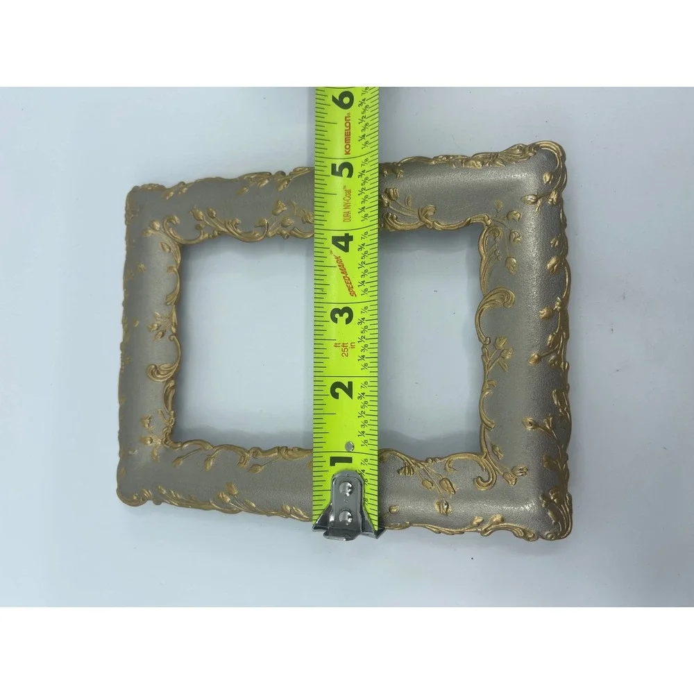 Ornate Scroll Vine Photo Frame‎ Silvertone Metallic 3
